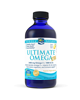 Nordic Naturals Ultimate Omega Xtra 3400 mg, Smak cytrynowy, Płyn