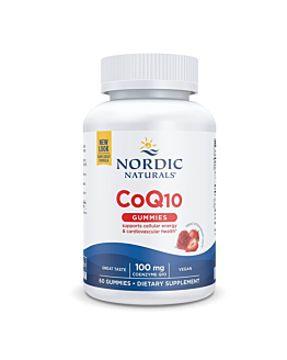 Nordic Naturals CoQ10 Gummies 100 mg Strawberry Żelki o smaku truskawkowym 