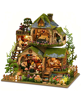 Habarri Miniaturowy domek DIY - Willa w paprociach