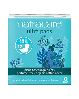 Natracare Podpaski ze skrzydełkami, super 12 szt.