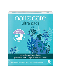 Natracare Podpaski ze skrzydełkami, ultra long 10 szt.