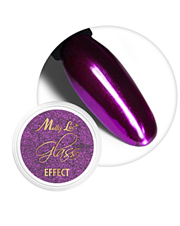 MollyLac Glass Effect Purple Pyłek Lustrzany Do Zdobień Paznokci Nr 7