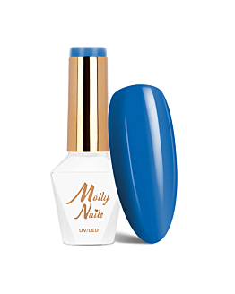 MollyNails Blue Sky Dark Blue Lakier Hybrydowy UV LED Nr 116 8 g