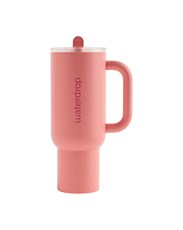 Waterdrop Explorer Kubek termiczny ze słomką, Pink, 1100 ml