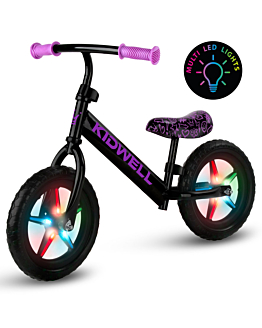 Kidwell Rowerek biegowy Rebel LED Neon Pink