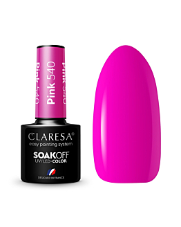 Claresa Soak Off UV/LED Pink lakier hybrydowy 540, 5g
