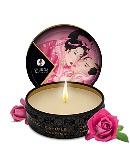Shunga Świeca Do Masażu O Zapachu Róży Aphrodisia Massage Candle 30Ml