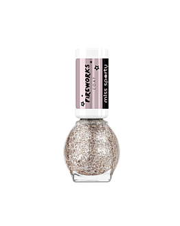 Miss Sporty Fireworks Coat lakier do paznokci z płatkami złota 3 The Glitters, 7ml