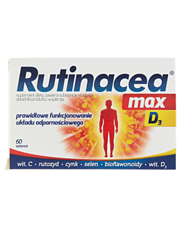 Rutinacea Max D3, Suplement diety wzmacniający odporność, Tabletki