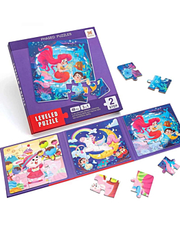Habarri Puzzle magnetyczne Króliczek, Jednorożec, Syrenka, Poziom 2