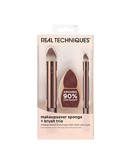 Real Techniques Zestaw: Makeup Saver Sponge + Brush Trio