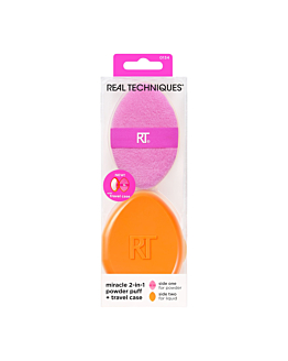 Real Techniques Puszek do pudru Powder Puff 1szt + Travel Case