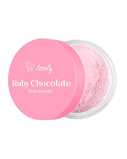 Lovely Ruby Chocolate Loose Powder różowy sypki puder do twarzy, 6g