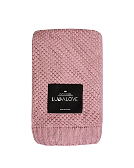 Lullalove Bambusowy koc piwonia