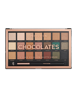 Profusion Chocolates Eyeshadow Palette paleta 21 cieni do powiek z pędzelkiem