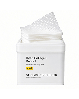 Sungboon Editor - Deep Collagen Retinol Power Boosting Pad, przeciwzmarszczkowe płatki do twarzy z kolagenem i retinolem, 100 szt
