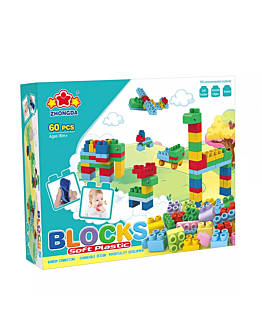 Habarri SOFT blocks - miękkie klocki konstrukcyjne 60 elementów