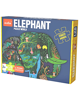 Habarri Puzzle edukacyjne - SŁOŃ - 128 el.