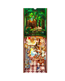 Habarri Miniaturowy domek Book Nook - Alicja w Krainie Czarów