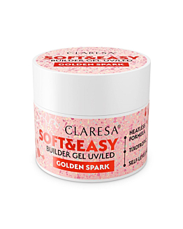 Claresa Soft&Easy Builder Gel żel budujący Golden Spark, 12g