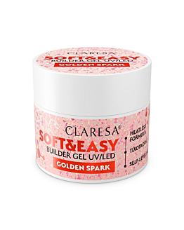 Claresa Soft&Easy Builder Gel żel budujący Golden Spark, 45g