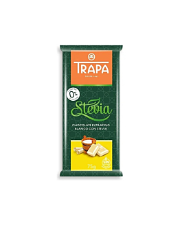 Trapa Czekolada biała bez cukru słodzona stewią 75 g