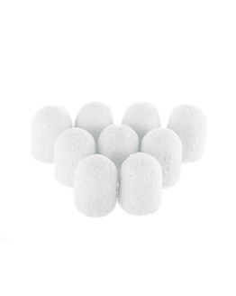 AlleMed Fabric Podo Kapturki Do Pedicure 7 mm Gradacja 240 Białe 10 szt