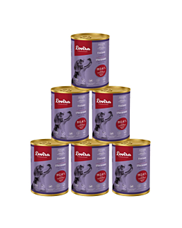 Lovira Karma dla psów Puszki Bażant z dynią i ziołami LOVIRA 6x 400 g