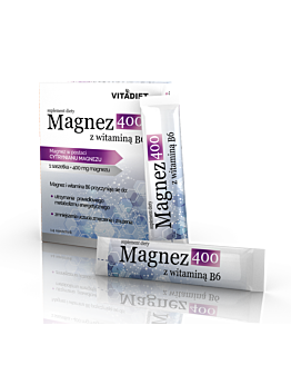 VITADIET Magnez 400 mg z witaminą B6 14 saszetek
