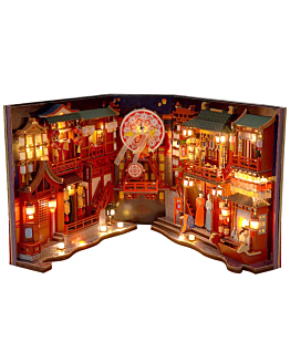 Habarri Miniaturowy domek Book Nook - Imperium Dynastii Tang