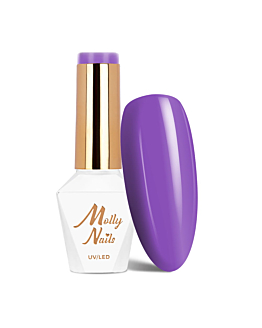 MollyNails Power Flower Purple Lavender Lakier Hybrydowy UV LED Nr 726 8 g