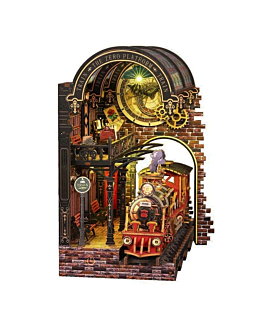 Habarri Miniaturowy domek Book Nook - Ekspres do świata magii