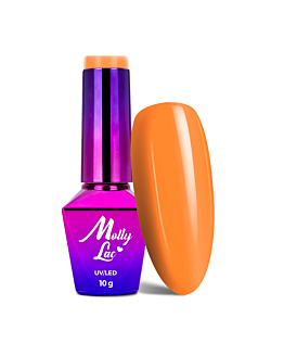 MollyLac AntiDepressant Lakier Hybrydowy UV LED Nr 491 Tangerie 10 g