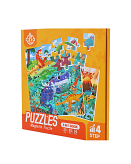 Habarri Puzzle magnetyczne - Poziom 4 - Świat Dinozaurów
