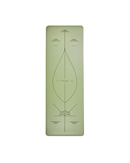 Myga kauczukowa mata do jogi Alignment XL 6mm - zielona