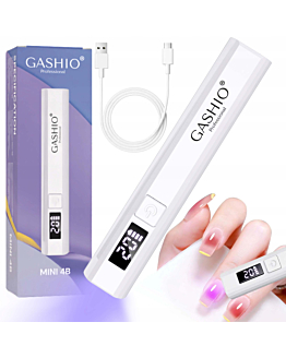 Gashio Lampa UV LED Mini Latarka UV LED do Paznokci Przenośna Bezprzewodowa
