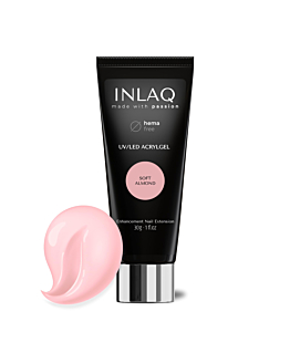 INLAQ Budujący Akrylożel do Paznokci, Soft Almond