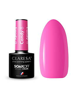 Claresa Soak Off UV/LED Candy lakier hybrydowy 8, 5g