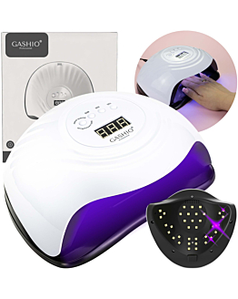 Gashio Lampa do Paznokci UV LED do Żeli Hybrydy Manicure Sun Max 168 W Mocna Lcd