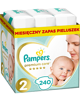 Pampers Premium Care Pieluchy (2), 240 szt.