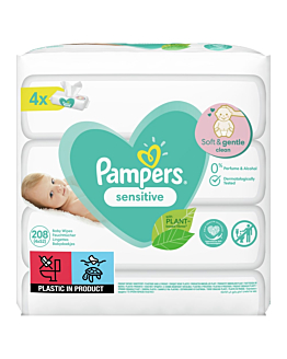 Pampers Sensitive Chusteczki nawilżane 208 szt.