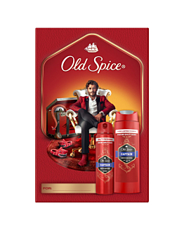 Old Spice set Base Captain: Deo spray 150 ml + Gel doccia 250 ml