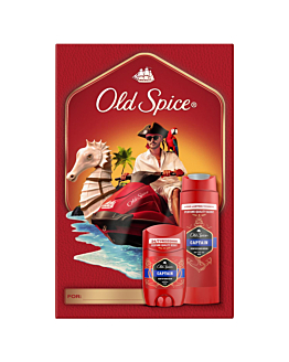 Old Spice zestaw Base Modern Captain: Deo stick 50 ml + Żel pod prysznic 250 ml