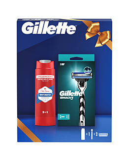 Set Gillette: Rasoio MACH3 + Gel Old Spice 250 ml