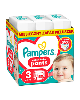 Pampers Pants Pieluchomajtki Rozm. 3 Midi, 180 szt.