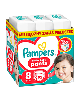 Pampers Pants Pieluchomajtki Rozm. 8 XXXLarge, 92 szt.