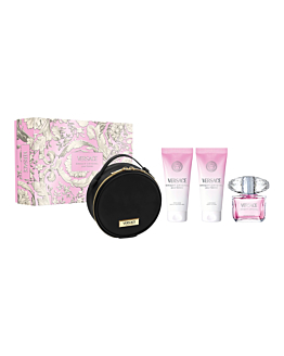 Versace Bright Crystal Set: eau de toilette + gel doccia + lozione per il corpo + trousse