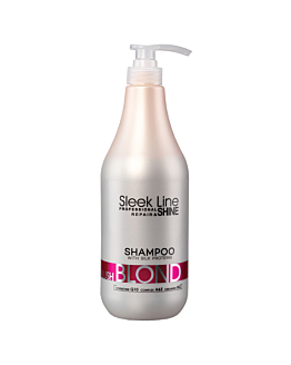 Stapiz Sleek Line Blush Blond Shampoo szampon do włosów blond z jedwabiem, 1000ml
