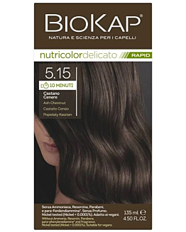 Biokap Nutricolor Delicato Rapid Farba do włosów Rapid 5.15 Popielaty Kasztan 135 ml
