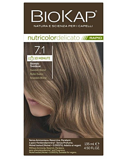 Biokap Nutricolor Delicato Rapid Farba do włosów 7.1 Szwedzki Blond 135 ml
